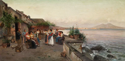 Baile de tarantela en Nápoles